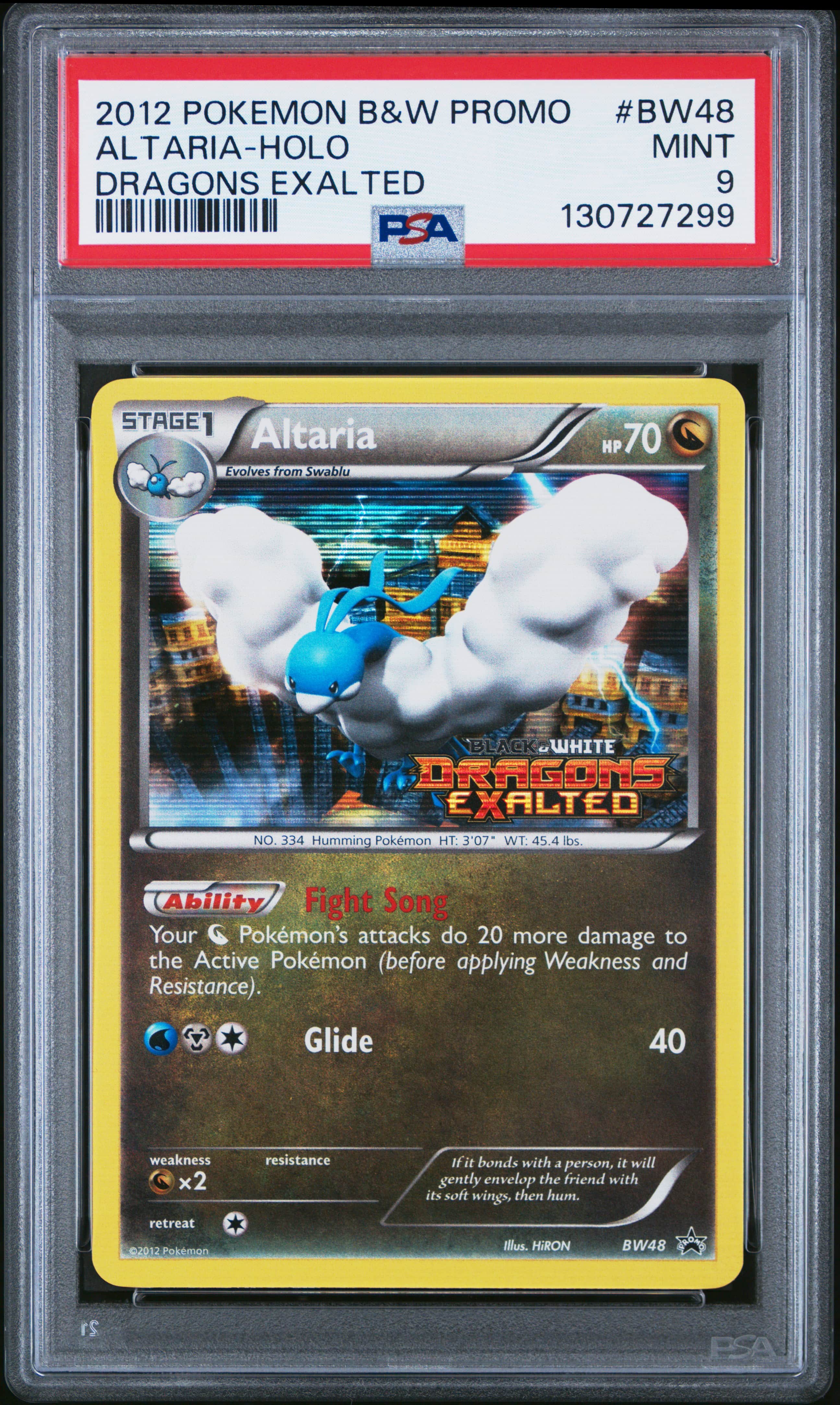 2012 #BW48 Altaria-Holo PSA 9 Bl