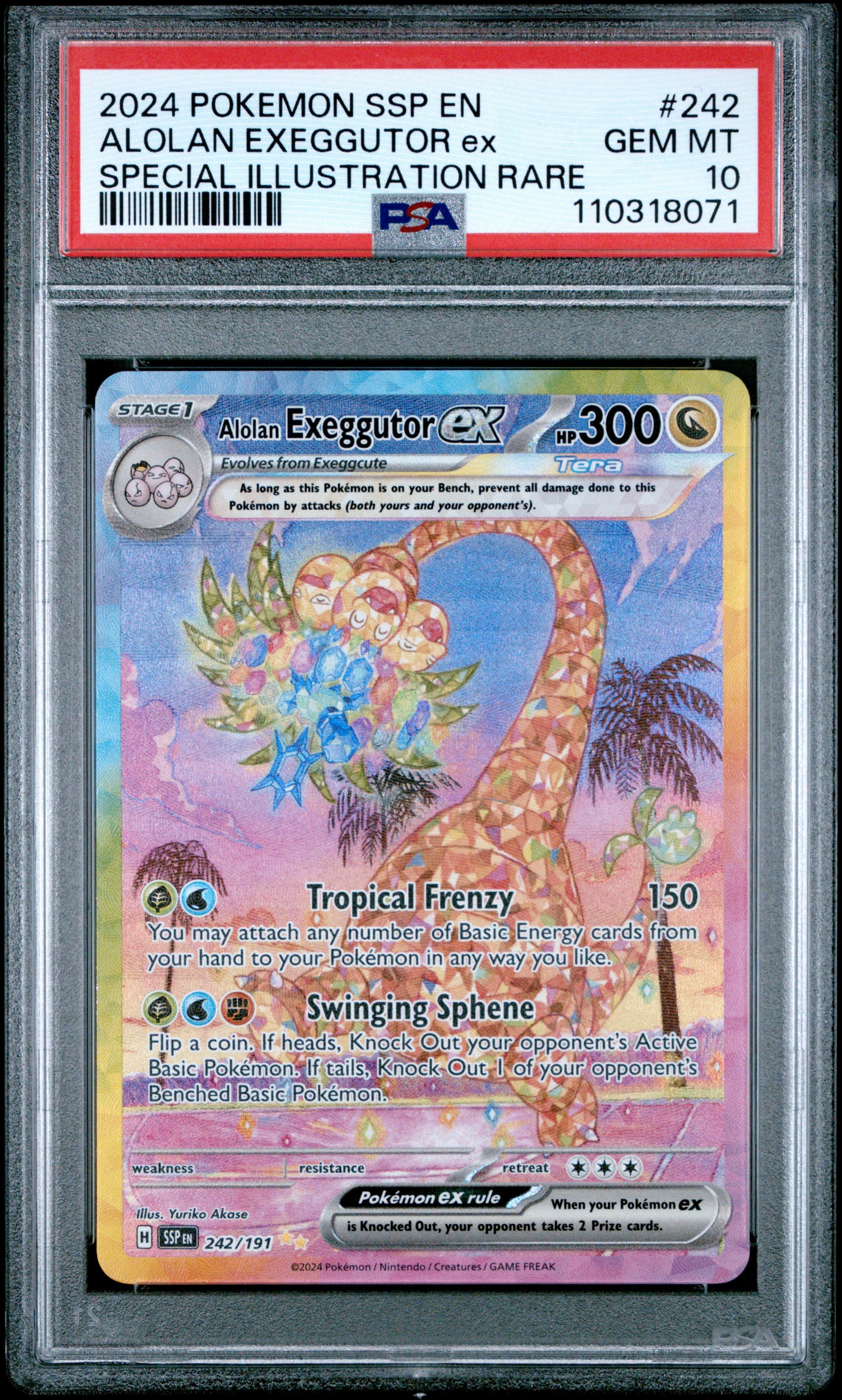 2024 #242 Alolan Exeggutor EX PS