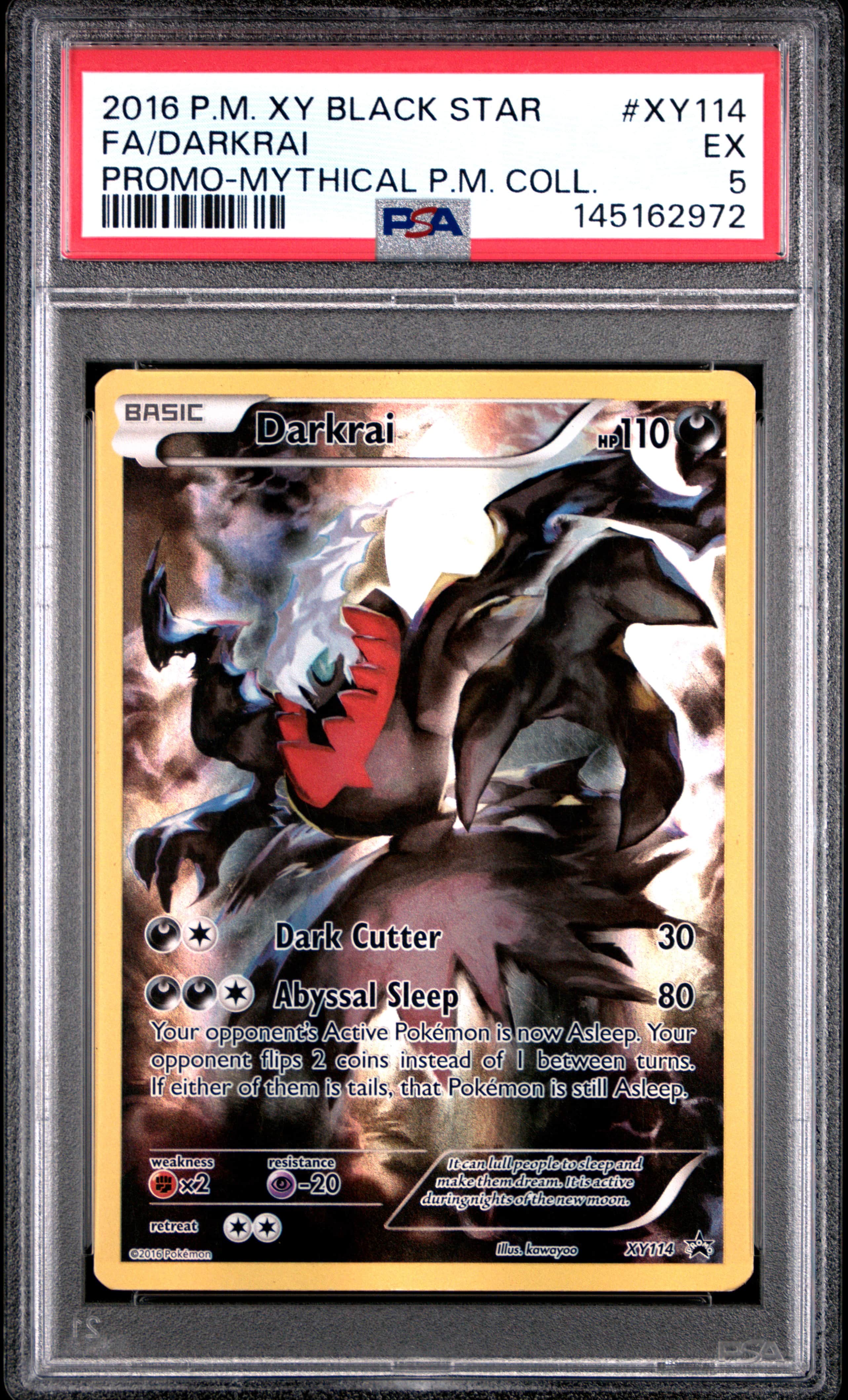 2016 #XY114 Full Art/Darkrai PSA