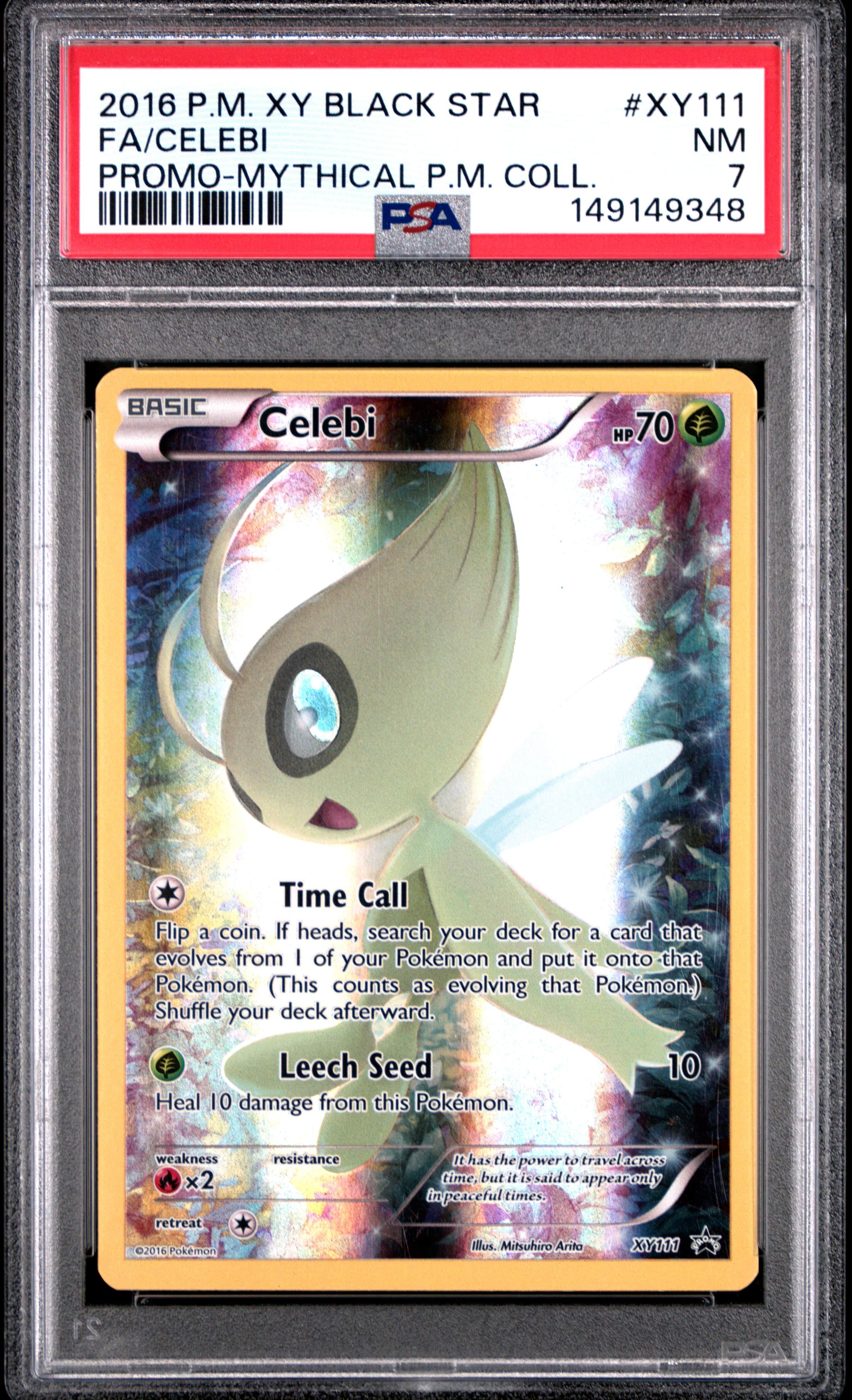 2016 #XY111 Full Art/Celebi PSA